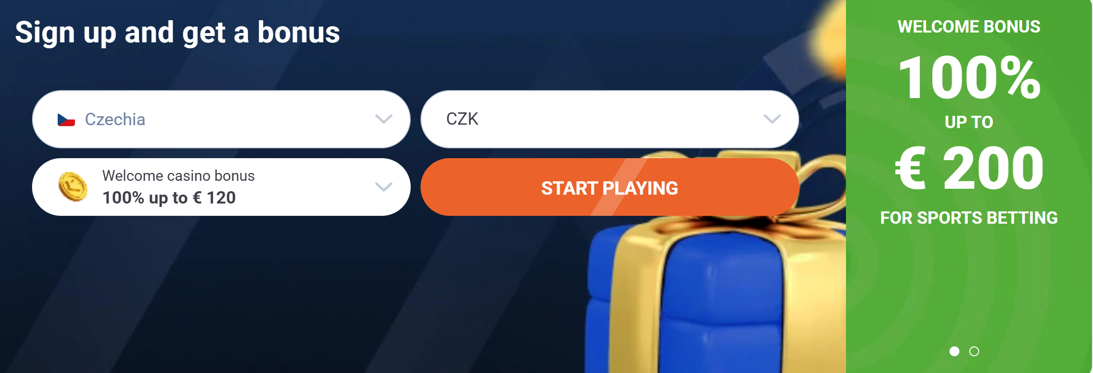 20bet uvítací bonus za registraci